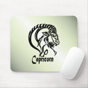 Capricorn-Meerziege Zodiac Green Mousepad