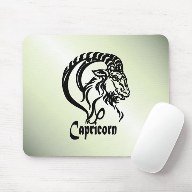 Capricorn-Meerziege Zodiac Green Mousepad (Mit Mouse)