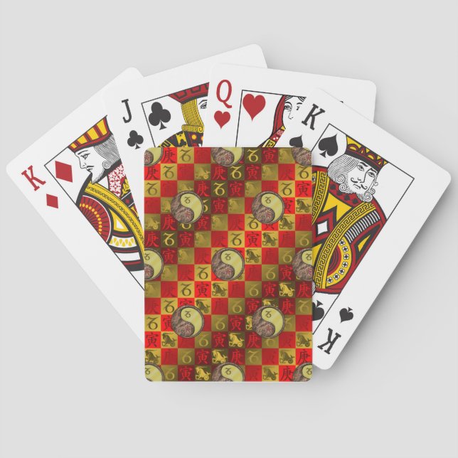 Capricorn & Metal Tiger Spielkarten (Rückseite)