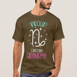 Capricorn Oma Proud Oma Zodiac Symbol Neu T-Shirt