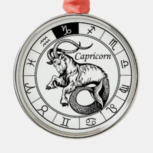Capricorn Ornament Aus Metall