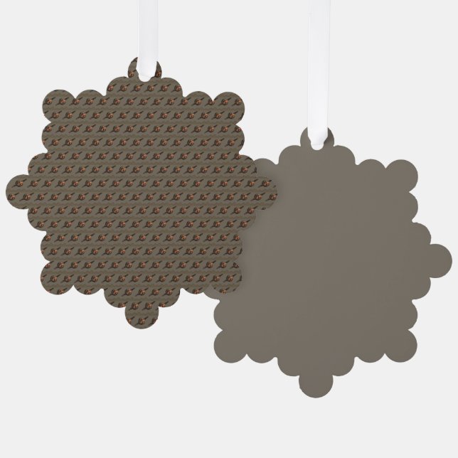 Capricorn Ornament Karte (Vorderseite/Rückseite)