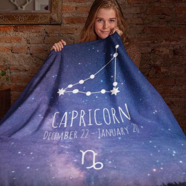 Capricorn | Personalisierte Sternbilder Fleecedecke (Von Creator hochgeladen)