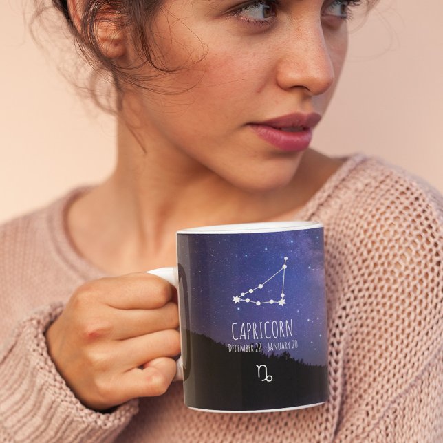 Capricorn | Personalisierte Sternbilder Kaffeetasse (Von Creator hochgeladen)