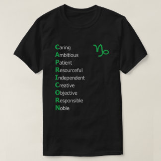 Capricorn Personality Astrologie Zodiac Horoskop T-Shirt