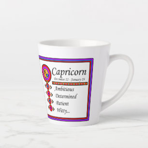 Capricorn Personality Tracks Designer Tasse