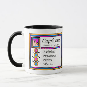 Capricorn Personality Traits 11oz. Combo Designer Tasse