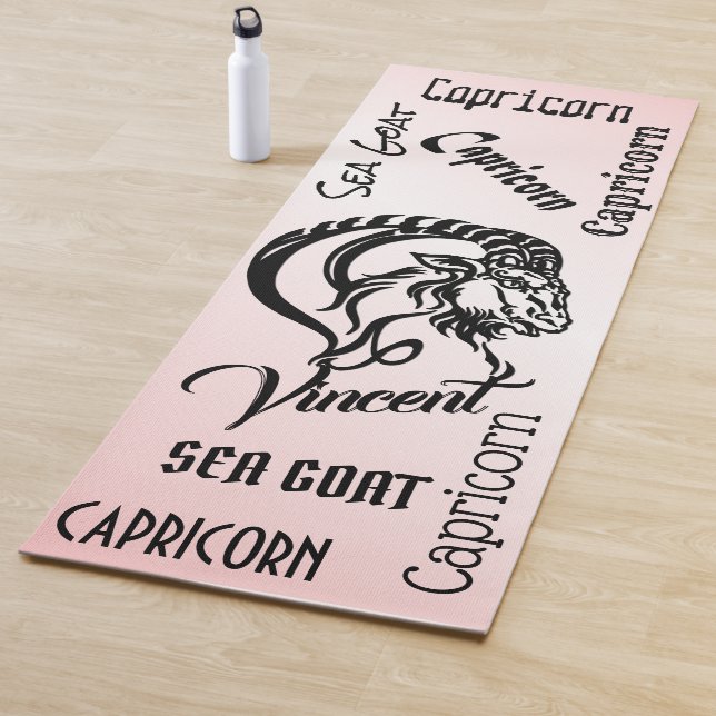 Capricorn Pink Zodiac Yogamatte (Beispiel)