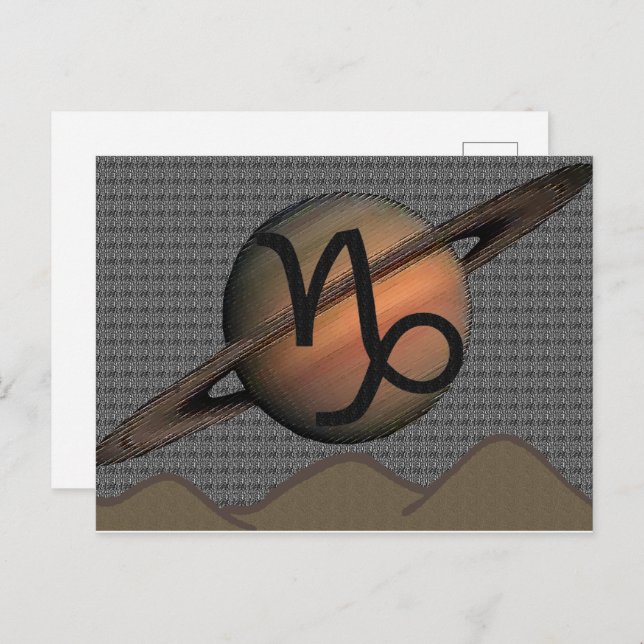 Capricorn Postcard Postkarte (Vorne/Hinten)