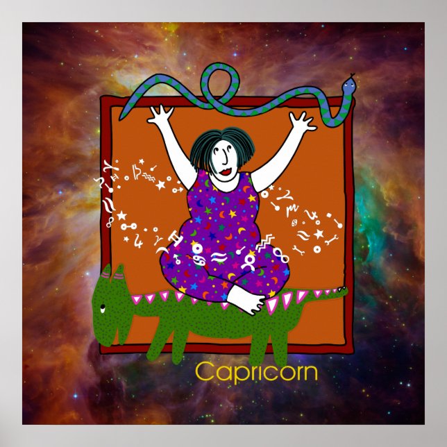 Capricorn Poster Print (Vorne)