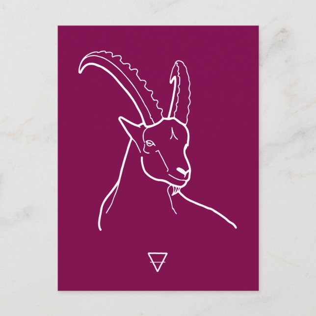 Capricorn Postkarte (Vorderseite)