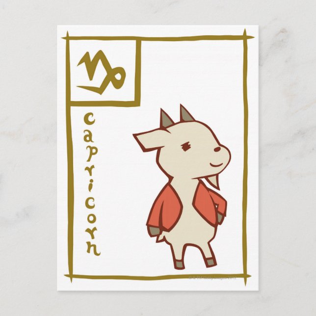Capricorn Postkarte (Vorderseite)