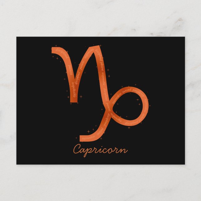 Capricorn Postkarte (Vorderseite)