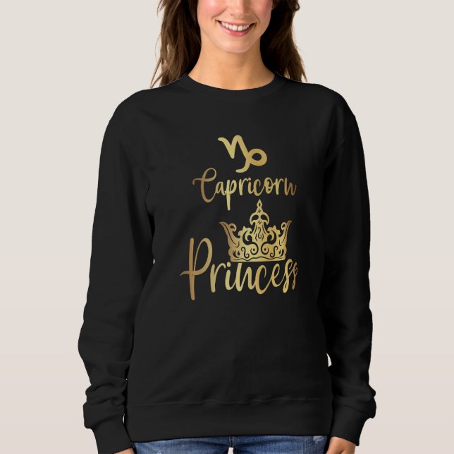 Capricorn Princess Zodiac Sweatshirt (Vorderseite)