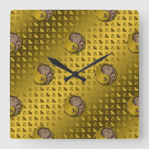 Capricorn Quadratische Wanduhr