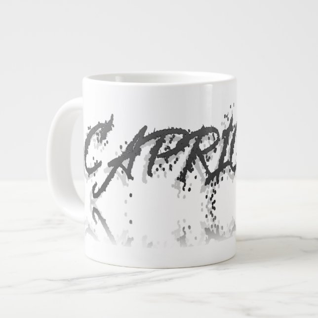 Capricorn-Reflektion Jumbo-Tasse (Vorderseite Links)