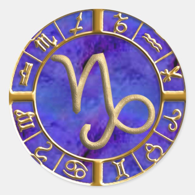 Capricorn Runder Aufkleber (Vorderseite)