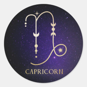 Capricorn Runder Aufkleber