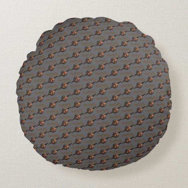 Capricorn Rundes Kissen (Vorderseite)