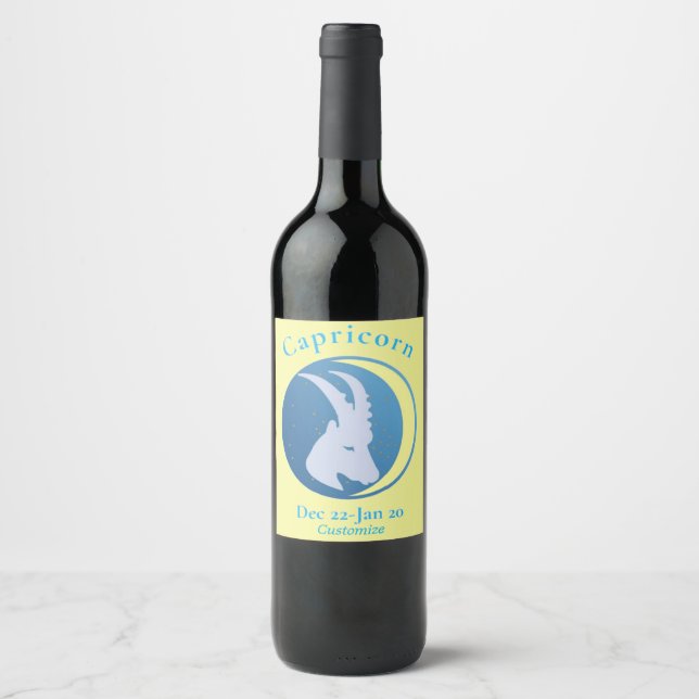 Capricorn signieren Thunder_Cove Weinetikett (Vorderseite)