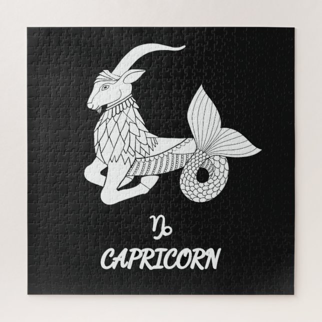 Capricorn-Silhouette Puzzle (Vertikal)