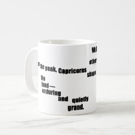 Capricorn Spaß & Inspirierend Design Tägliche Nutz Kaffeetasse