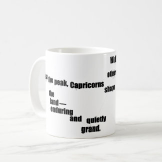 Capricorn Spaß & Inspirierend Design Tägliche Nutz Kaffeetasse
