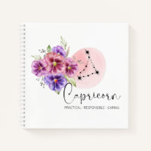Capricorn Spiral Notebook