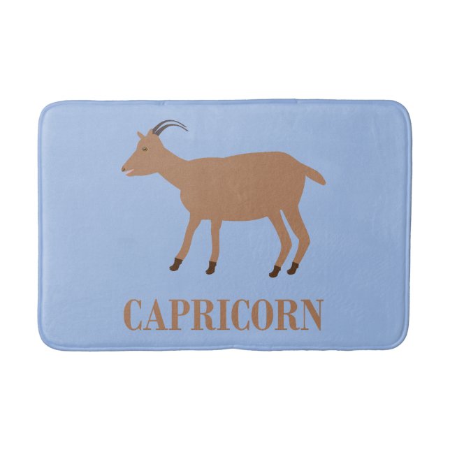 Capricorn Star Sign Goat Badematte (Vorderseite)