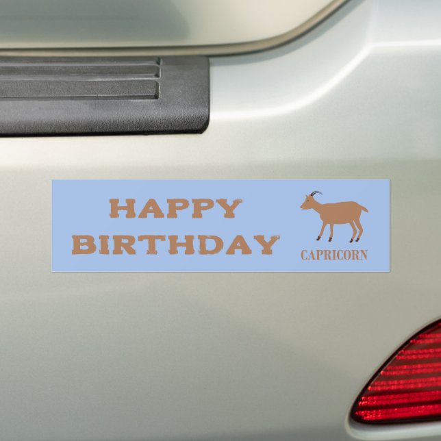 Capricorn Star Sign Goat Custom Autoaufkleber (Auf Auto)