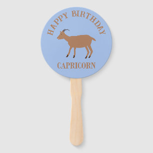 Capricorn Star Sign Goat Custom Geburtstagsparty Fächer