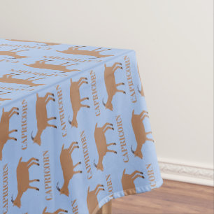 Capricorn Star Sign Goat Gemustert Tischdecke