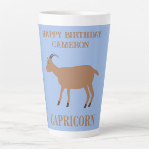 Capricorn Star Sign Goat Individuelle Name Geburts Milchtasse