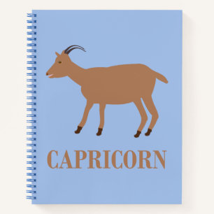 Capricorn Star Sign Goat Notizbuch