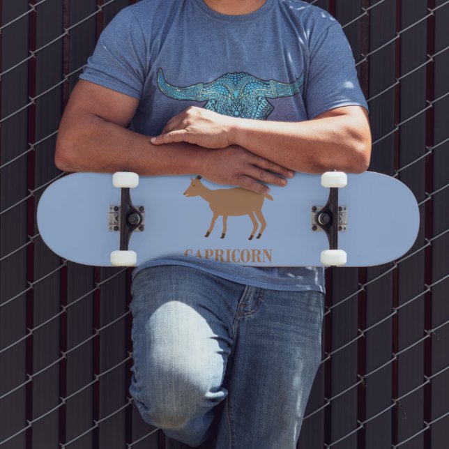 Capricorn Star Sign Goat Skateboard (Außenbereich 3)