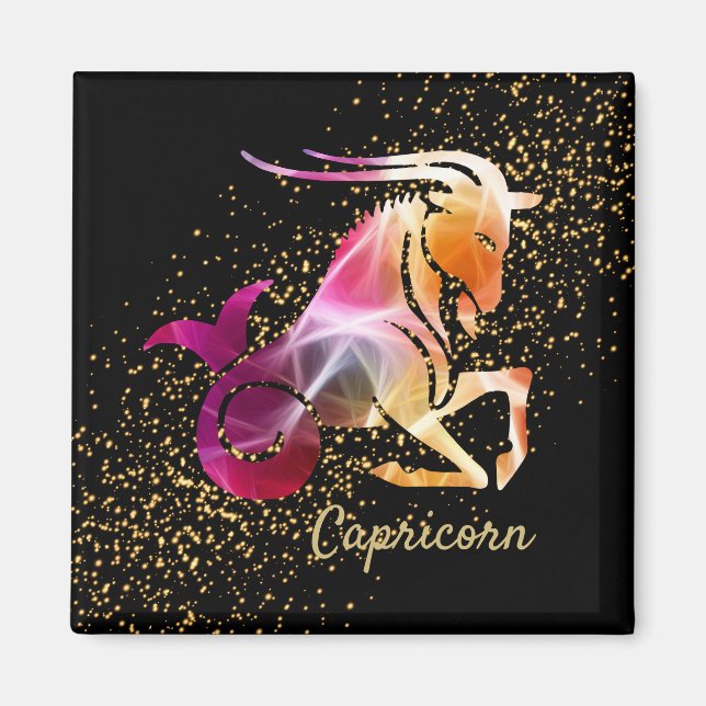 Capricorn - Sternzeichen für Astrologie Magnet (Vorne)
