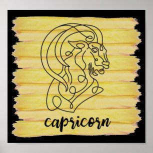 Capricorn-Sternzeichen Poster