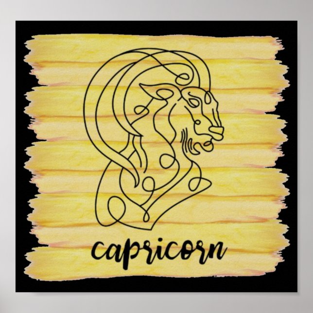 Capricorn-Sternzeichen Poster (Vorne)