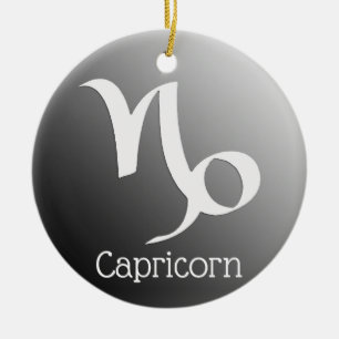 Capricorn Sun Sign Zodiac Symbol Keramik Ornament