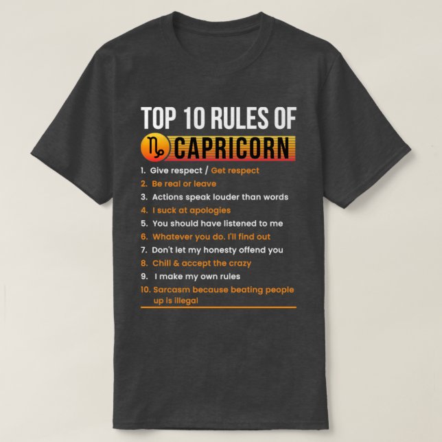 Capricorn T-Shirt (Design vorne)