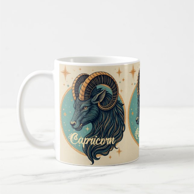 Capricorn Tasse Horoskop Star-Zeichen (Links)