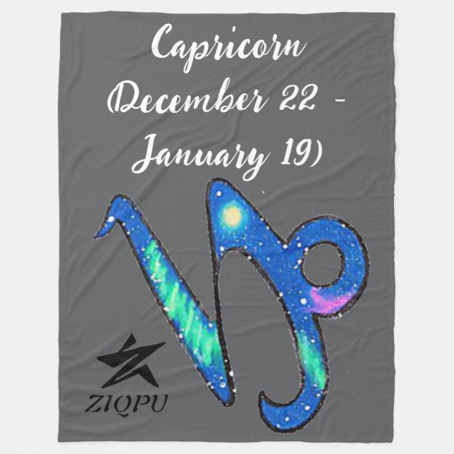 Capricorn Throw Blanket Fleecedecke (Vorderseite)