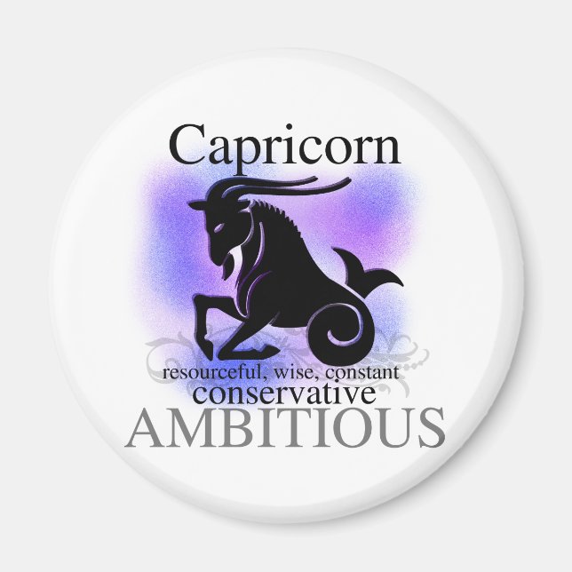 Capricorn über Sie Magnet (Vorne)