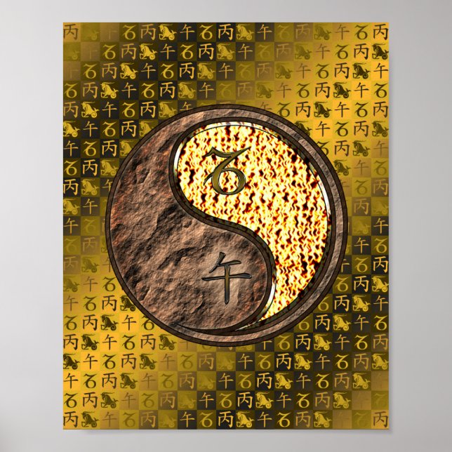 Capricorn und Feuerpferd Poster (Vorne)