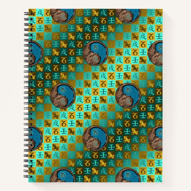 Capricorn & Water Dog Notizbuch (Vorderseite)
