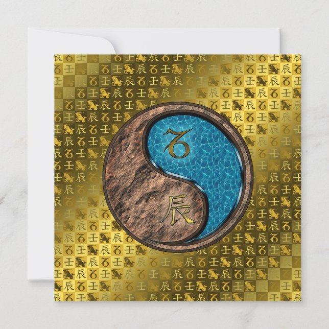 Capricorn & Water Dragon Karte (Vorderseite)