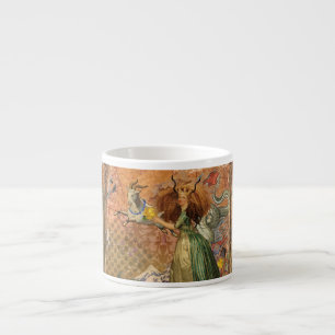 Capricorn Woman Goat Whimsical Fun Espressotasse