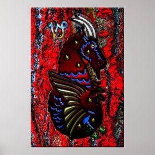 Capricorn Zodiac Art Poster