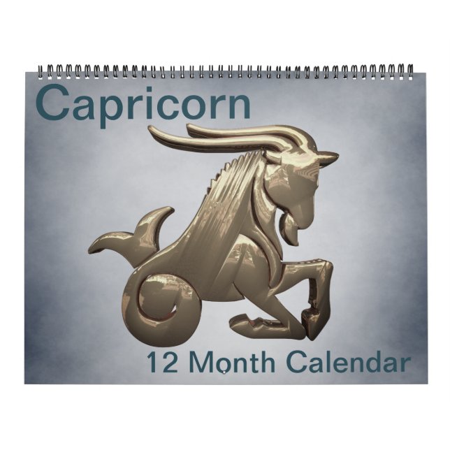 Capricorn Zodiac Astrologie Farbige Zeichen Kalender (Titelbild)