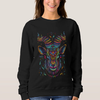 Capricorn Zodiac Astrologie Horoskop Galaxy Stars Sweatshirt